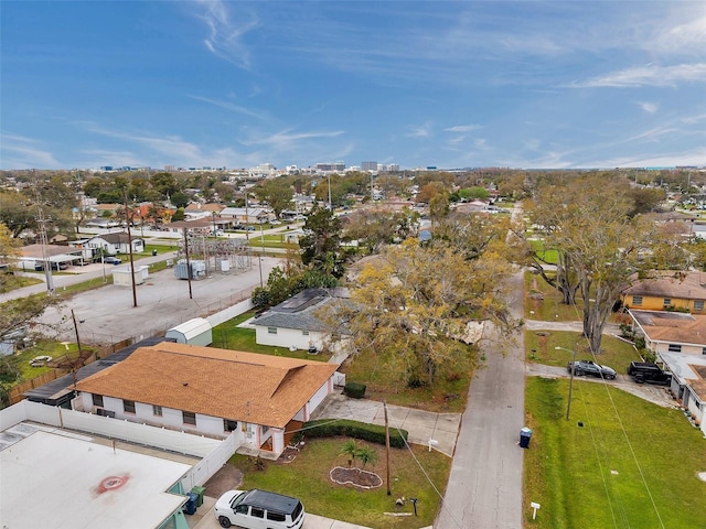 drone / aerial view featuring a residential view