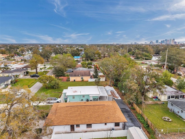 birds eye view of property featuring a residential view