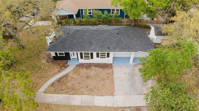 birds eye view of property