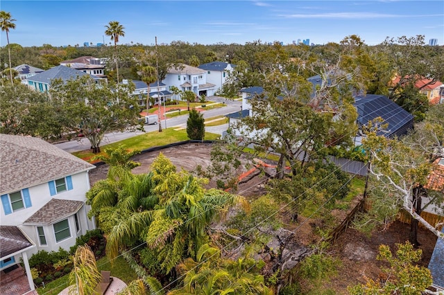 bird's eye view featuring a residential view