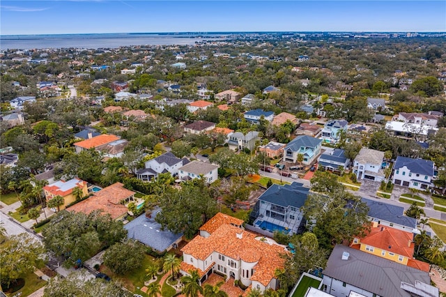 aerial view featuring a residential view