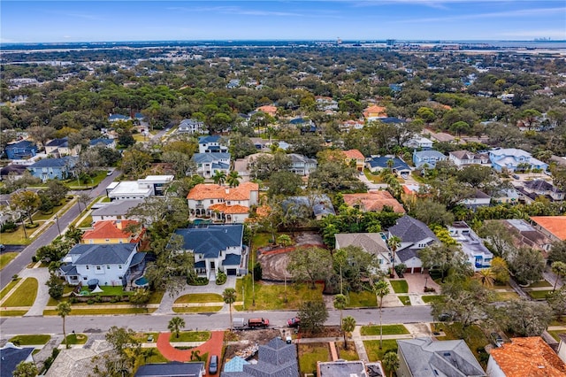 bird's eye view featuring a residential view