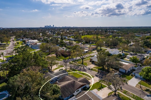 drone / aerial view featuring a residential view