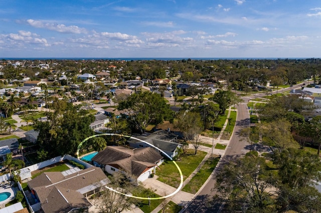 bird's eye view with a residential view