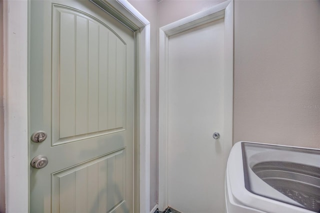 interior space featuring laundry area and washer / clothes dryer