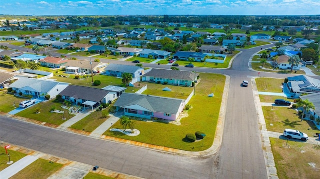 drone / aerial view with a residential view