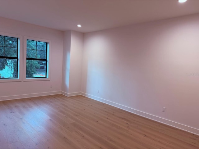 418 W Frances Ave Unit 2, Tampa, FL 33602 - spare room with light wood-type flooring, recessed lighting, and baseboards