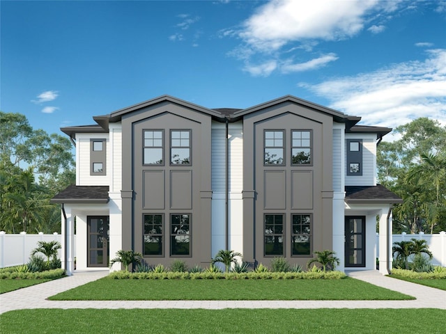 418 W Frances Ave Unit 2, Tampa, FL 33602 - view of front of home featuring stucco siding and roof with shingles