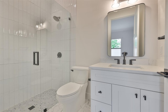 418 W Frances Ave Unit 2, Tampa, FL 33602 - bathroom featuring toilet, a shower stall, and vanity