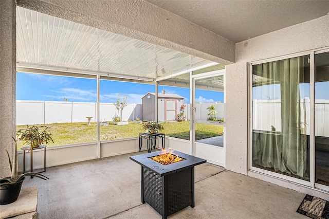 view of sunroom / solarium