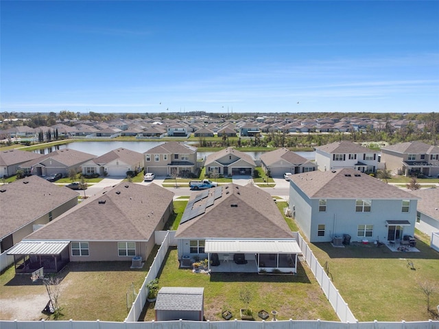 birds eye view of property featuring a residential view