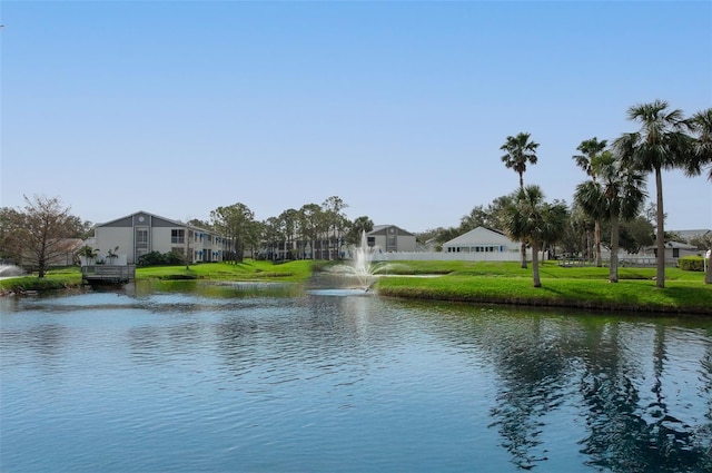 water view featuring a residential view