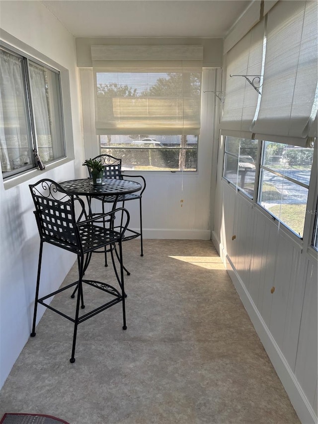 view of sunroom