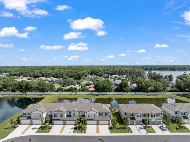 5994 Shiner St, Land O Lakes, FL 34638 - drone / aerial view with a residential view and a water view