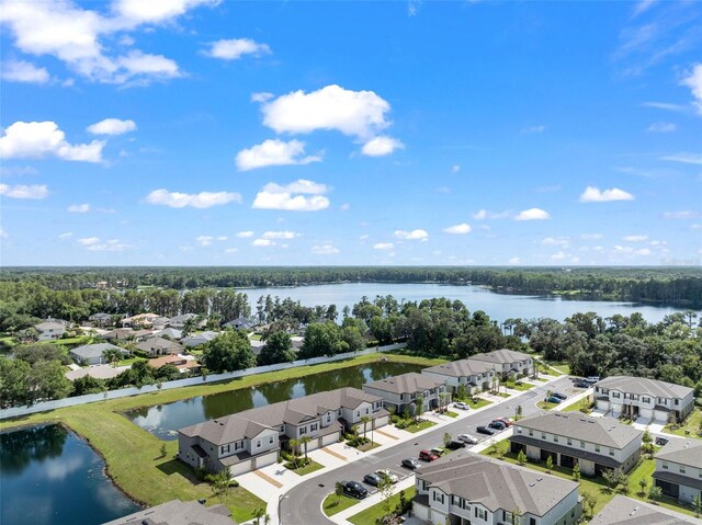 5994 Shiner St, Land O Lakes, FL 34638 - birds eye view of property with a residential view and a water view