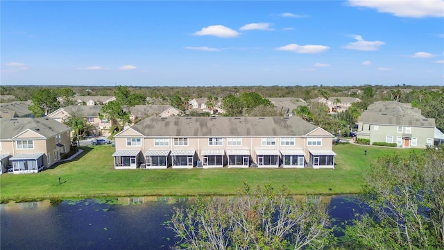 2824 Conch Hollow Dr, Brandon, FL 33511 - drone / aerial view featuring a water view and a residential view