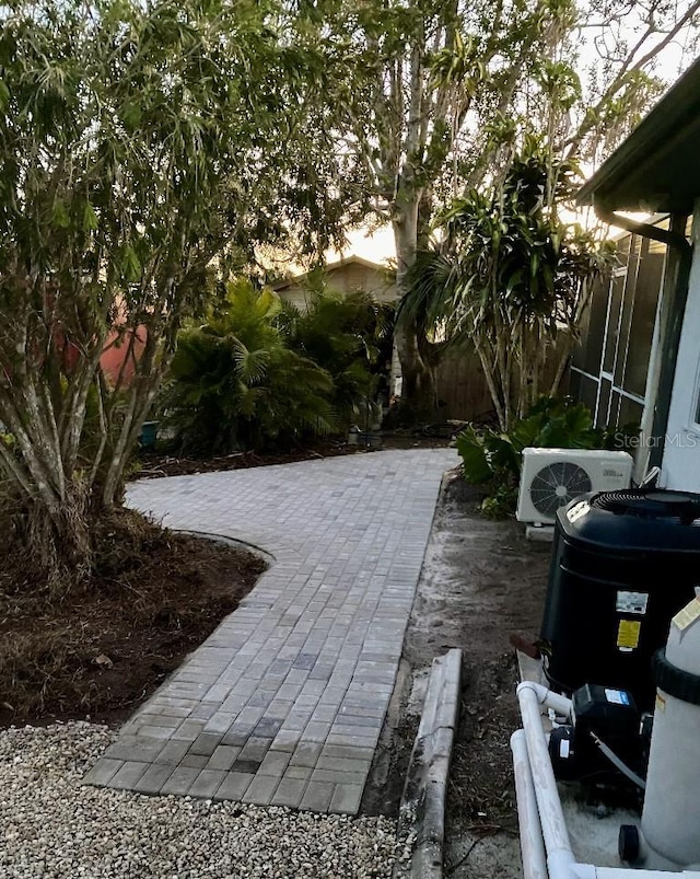 view of patio featuring ac unit