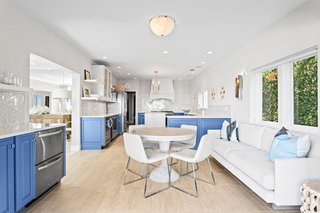 611 Brightwaters Blvd NE, Saint Petersburg, FL 33704 - interior space featuring recessed lighting and light wood-style flooring