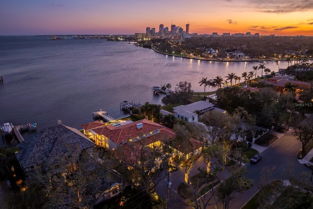 611 Brightwaters Blvd NE, Saint Petersburg, FL 33704 - aerial view featuring a view of city and a water view