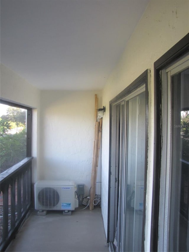 balcony with ac unit