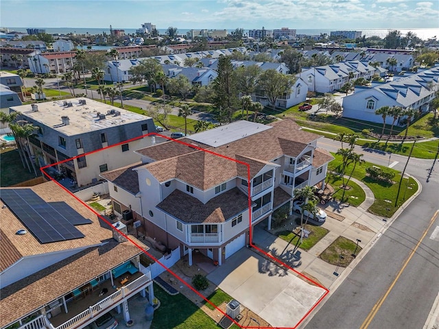 birds eye view of property featuring a residential view