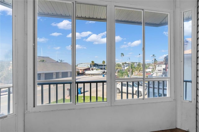 view of sunroom / solarium