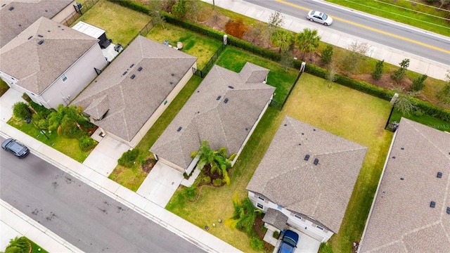 bird's eye view with a residential view