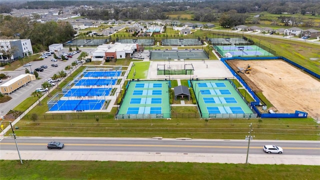 aerial view featuring a residential view