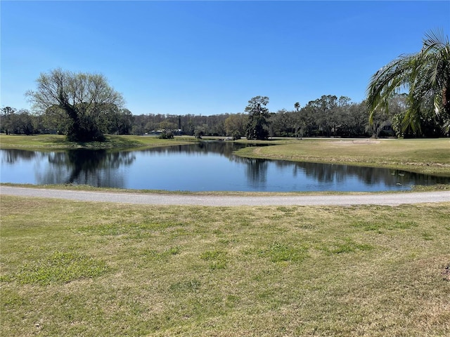 view of water feature