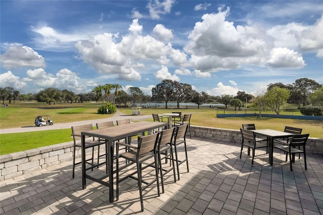 view of patio / terrace featuring outdoor dining space