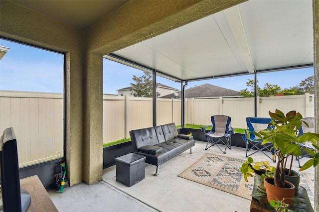 sunroom featuring a healthy amount of sunlight