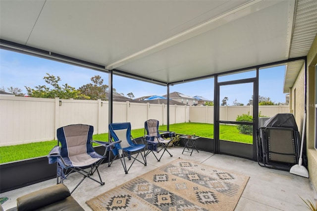 view of sunroom / solarium