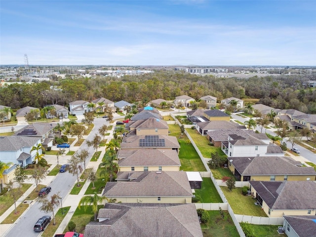 drone / aerial view featuring a residential view