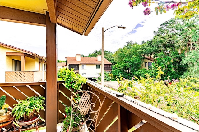 view of balcony