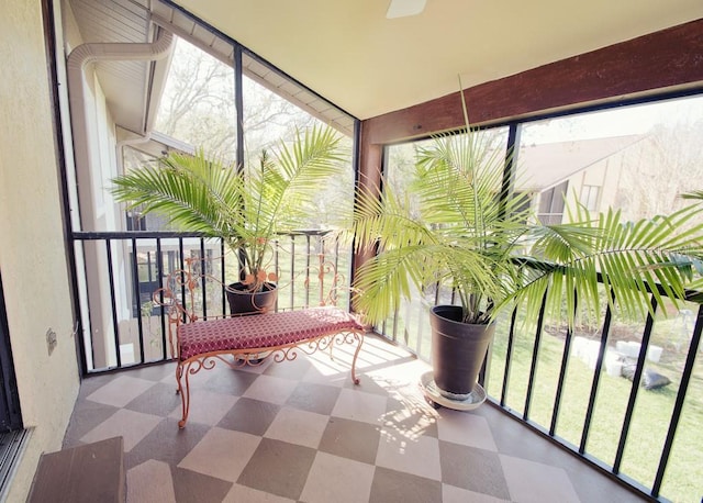 sunroom / solarium with plenty of natural light