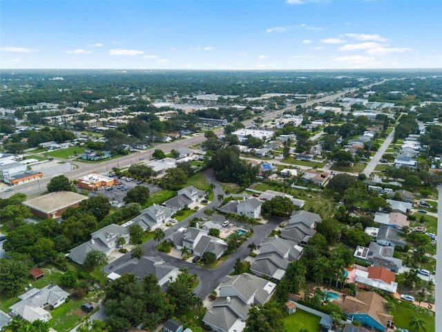 aerial view featuring a residential view