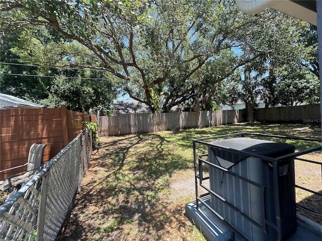 view of fenced backyard