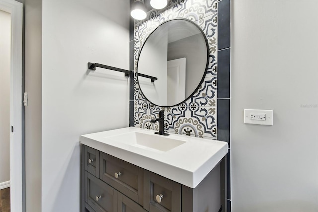 bathroom featuring vanity