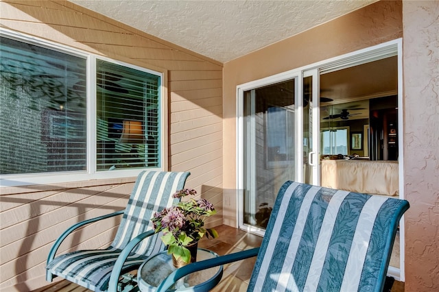 exterior space with a sunroom