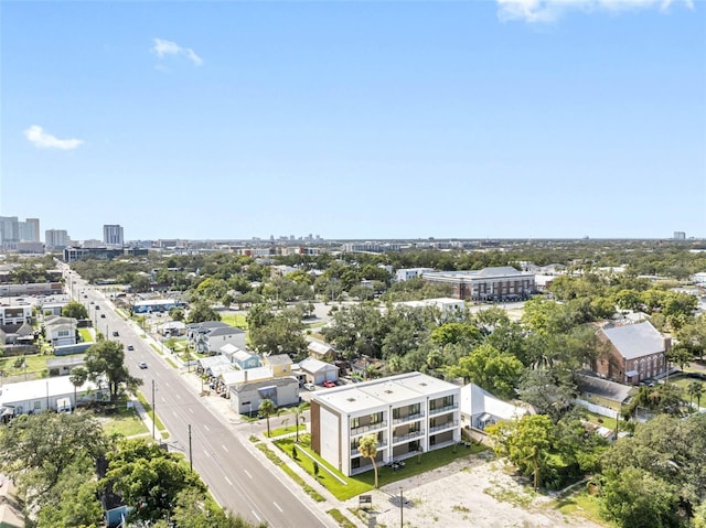 aerial view with a view of city