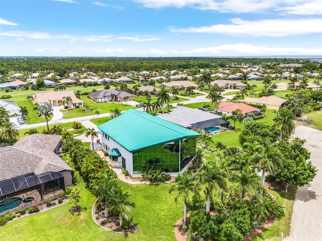 bird's eye view featuring a residential view