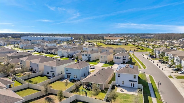 drone / aerial view featuring a residential view