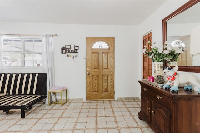 entryway featuring a healthy amount of sunlight