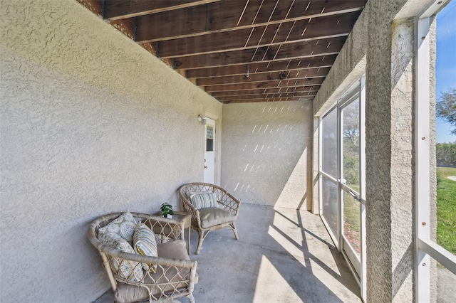 view of sunroom