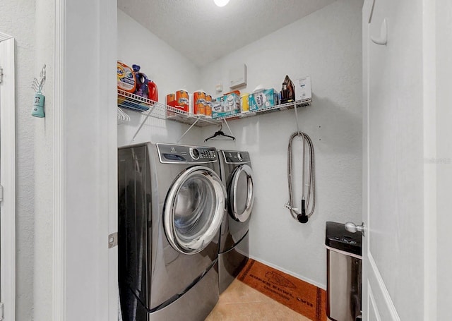 washroom with laundry area and separate washer and dryer