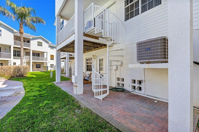 view of patio / terrace featuring central AC unit