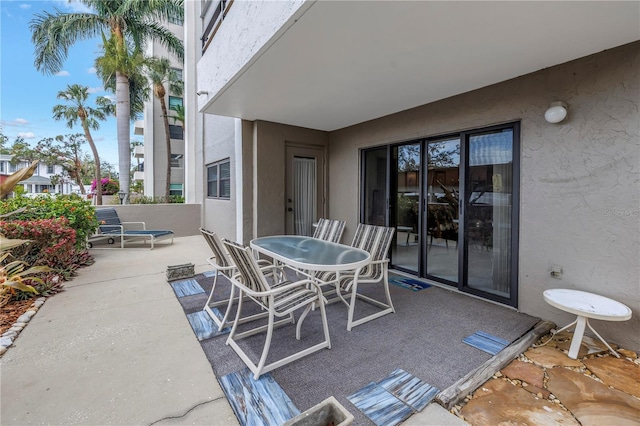 view of patio / terrace featuring outdoor dining space