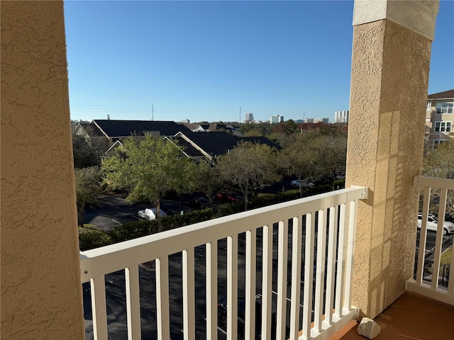 view of balcony