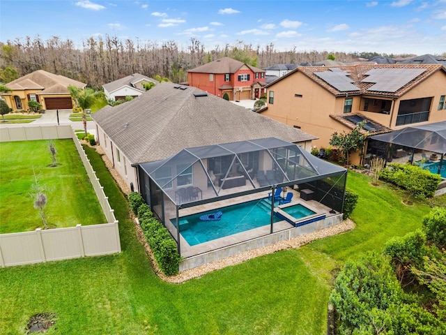 birds eye view of property featuring a residential view