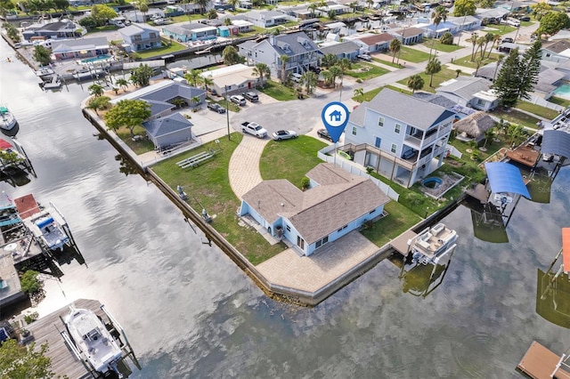 birds eye view of property featuring a residential view